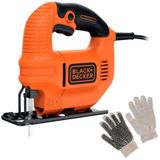 Serra Tico-tico 420w Ks501-br Black & Decker + 1 Par De Luvas