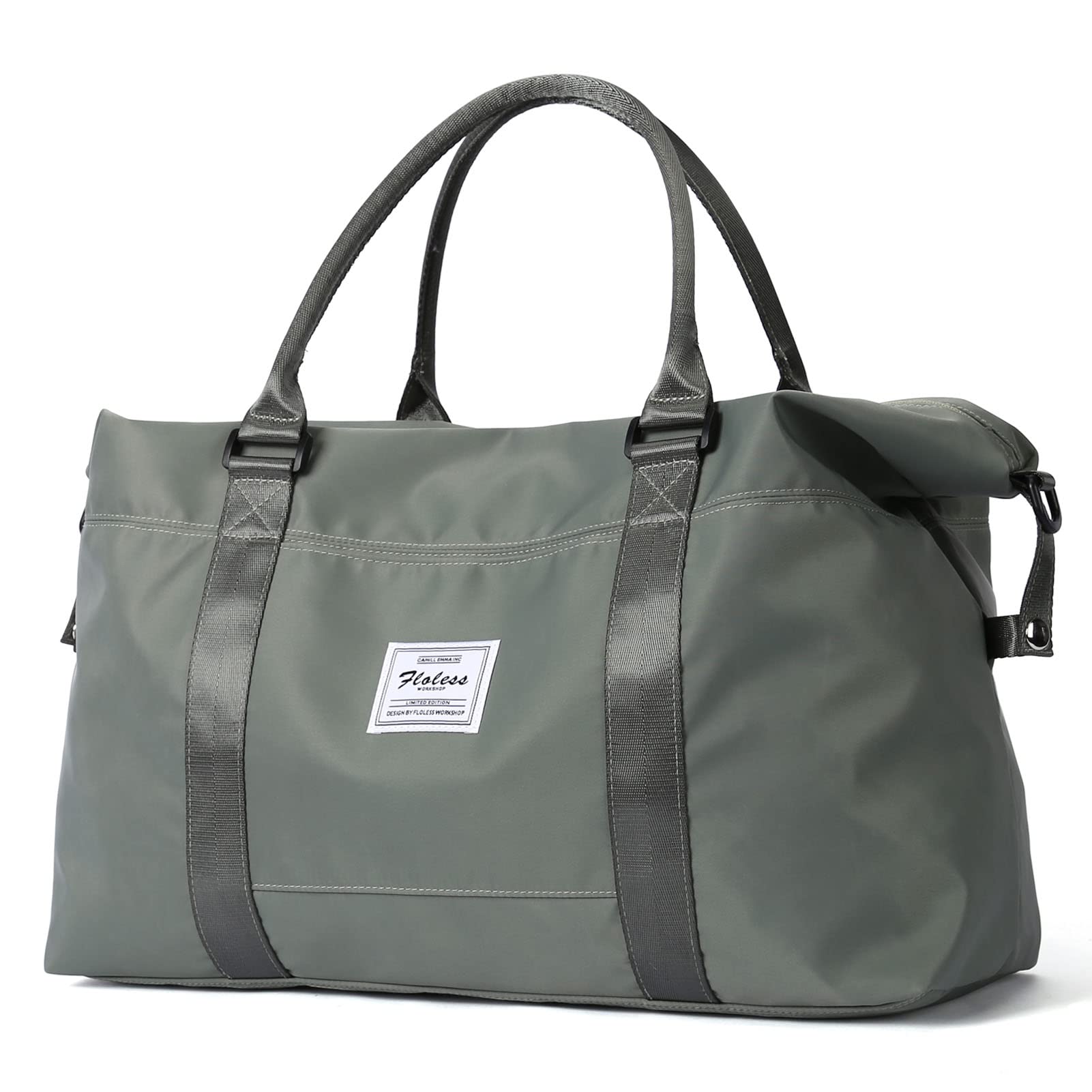 Bolsa De Ginástica De Viagem Lanbx Tote, Bagagem De Mão Para Mulheres, Verde