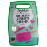 Tábua Corte Carne Legumes Plástico Reforçado Resistente 30cm