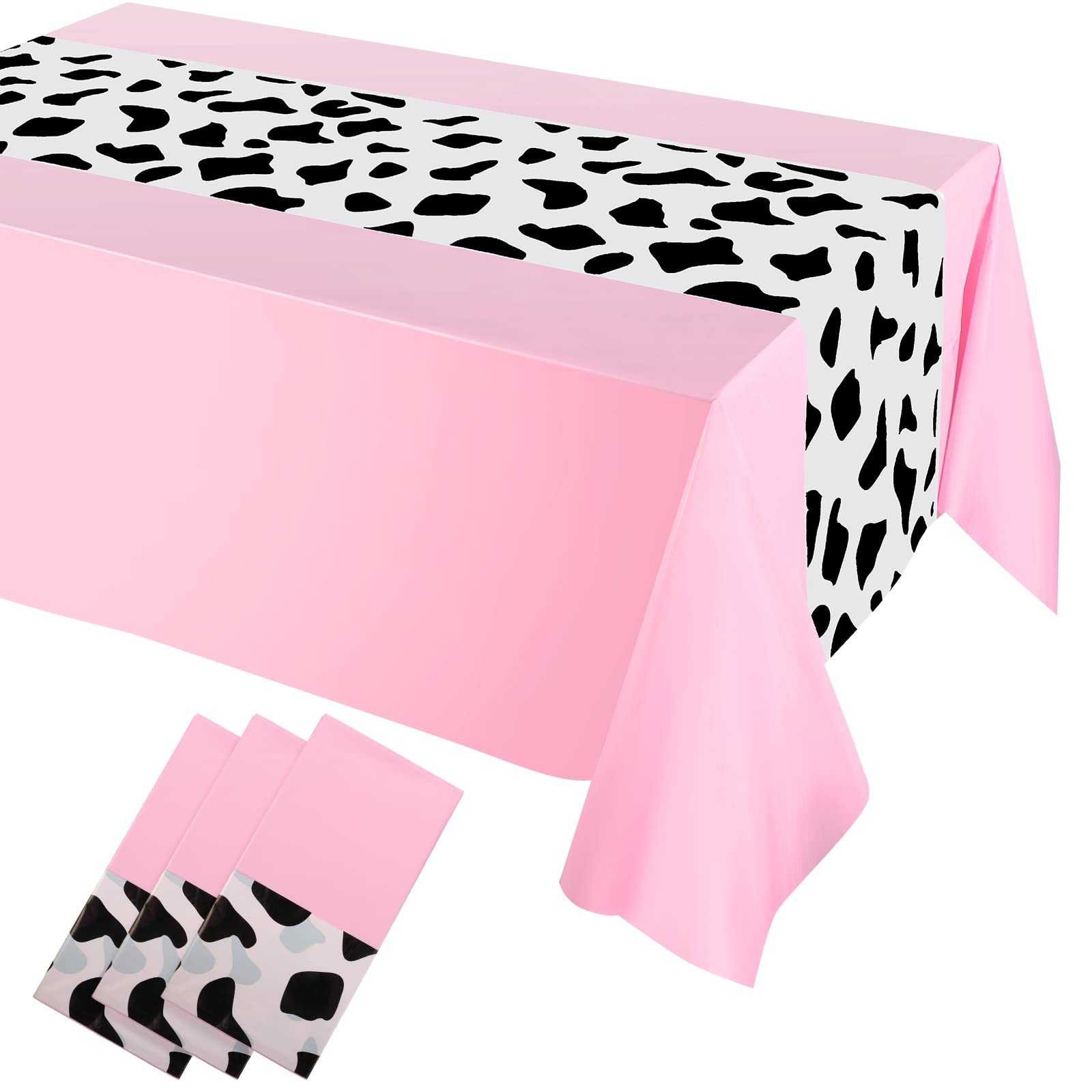 Toalha De Mesa Remage Cowboy 137 X 274 Cm Plástico Rosa (3 Unidades)