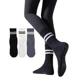 Meias De Ioga Irisbear Pilates Antiderrapantes Para Mulheres, Pacote Com 3