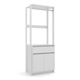 Closet Modular Verona 0,70 Branco Brilho Batrol