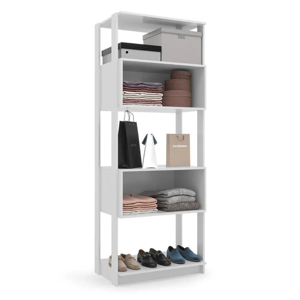 Closet Modular Nicho Verona 0,70 Branco Brilho Batrol