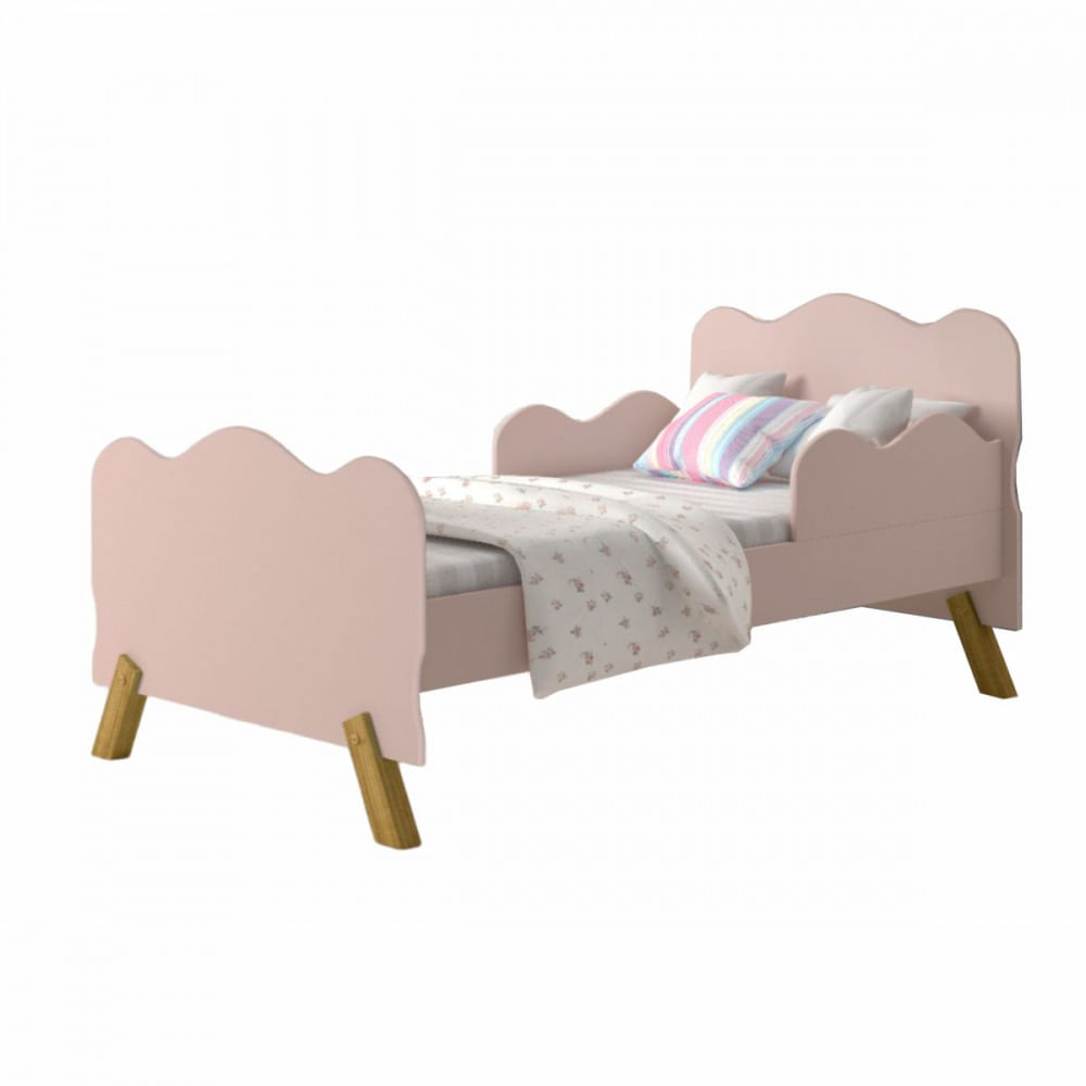 Mini Cama Infantil Angel 150x70 Rose Vj Moveis