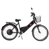 Bicicleta Eletrica Aro 24 Street Pam 800w Preta Plug And Move