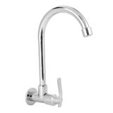 Torneira De Cozinha Aunmas Single Fria Water Montada Na Parede Prata