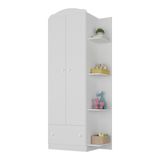 Guarda-roupas Infantil Flex 2 Portas 1 Gaveta Jujuba Multimóveis Bb2660 Branco/colorido