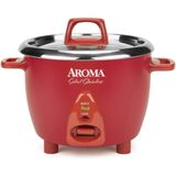 Aroma Housewares Panela Elétrica de Arroz, 1,4 L, 400W, 110V, vermelha.