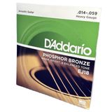 Encordoamento Violão Aço 14-59 Daddario Phosphor Bronze Ej18