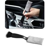 Escova De Detalhamento De Carro Smeyta Double Head, Pacote Com 1 Pacote Para Interior/exterior