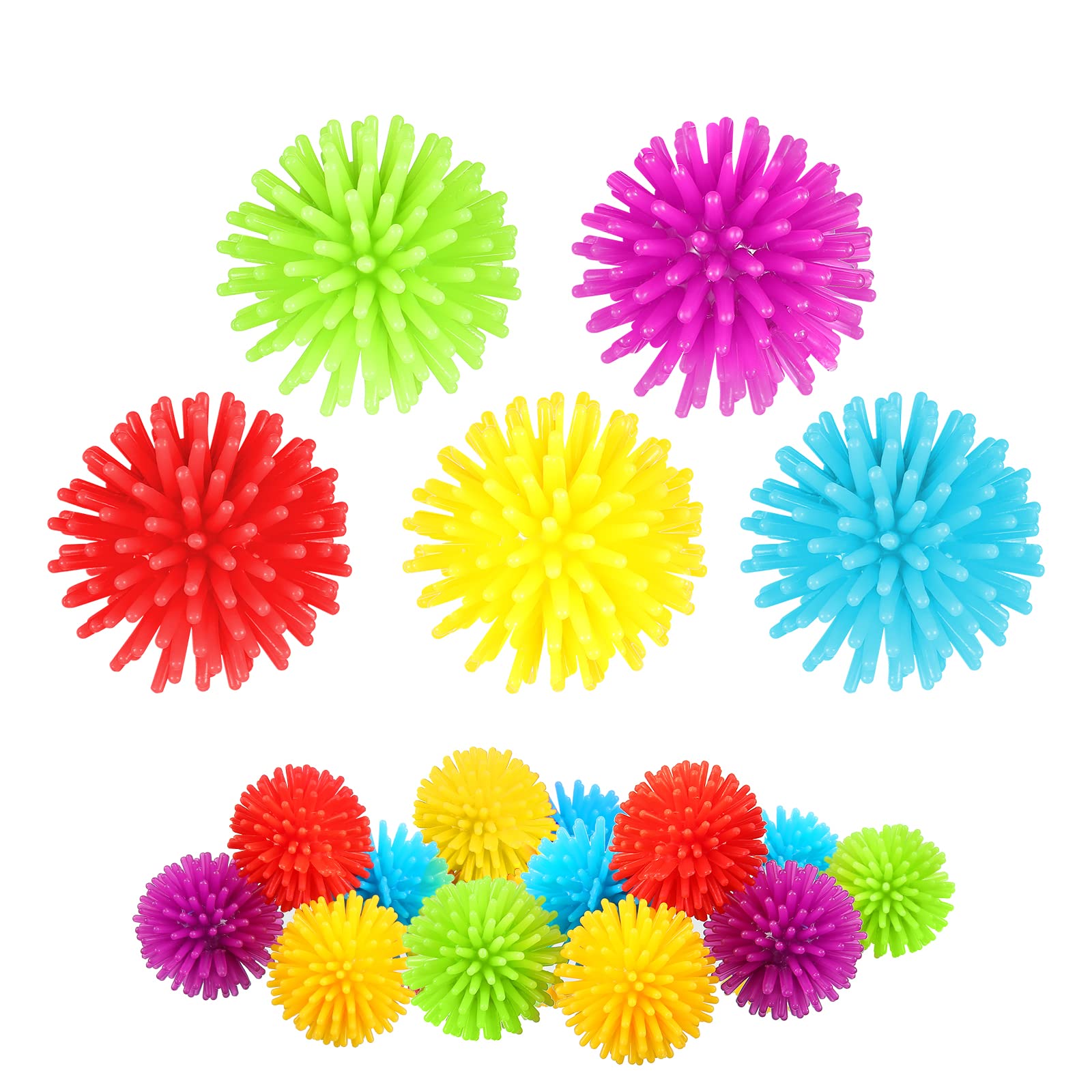 Brinquedo De Pvc Spiky Stress Ball Hydren Mini Porcupine, Pacote Com 25 ...