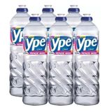 Detergente Líquido Ypê 500ml Clear - Kit Com 6 Unidades