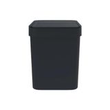 Lixeira Cozinha Banheiro 5l Preta  Porta Puxa Saco Soprano