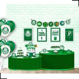 Kit Festa Aniversário Time Palmeiras - Decoração 62 Peças