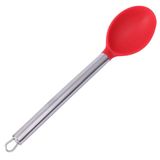 Colher De Arroz Silicone 34 Cm Vermelho Cabo Inox - 141004