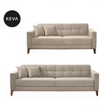 Conjunto De Sofá 2 E 3 Lugares Kivik Bege