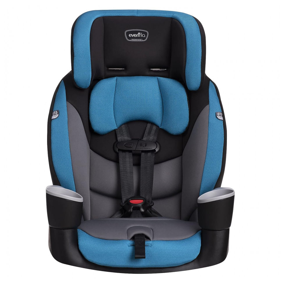 Assento Infantil Com Apoio Para Carro 2 Em 1 Para 9 A 50 Kg, Evenflo Maestro Sport, Azul