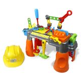 Brinquedo Infantil Bancadinha de Ferramentas com Capacete Maral