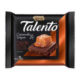 Chocolate Garoto Talento Tablete Dark Caramelo Salgado 75g - Embalagem C/ 15 Unidades