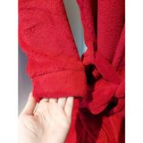 Roupão Masculino Zono Enxovais Em Manta Microfibra Vermelho Cor:vermelho