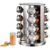 Potes Giratório Tempero Inox/vidro Garantia Entrega Rápida