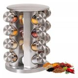 Potes Giratório Tempero Inox/vidro Organização Prática E