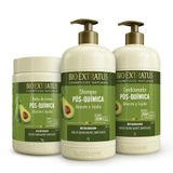 Kit Bio Extratus Pós Quimica Sh. Cond + Banho De Creme 1l/kg