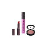 Combo Make Dos Sonhos: Máscara De Cílios Big Bang 360 + Blush Compacto Malvíssima + Batom Volumão Aboborê