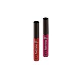 Combo Batom Líquido Mate Finérrimo: Malva Tô Belíssima 5ml + Vermelho Tô Com Tudo 5ml