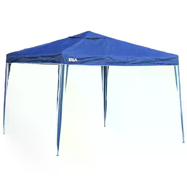 Tenda Gazebo Dobrável Em Poliéster Azul 3 X 3m Kala-azul