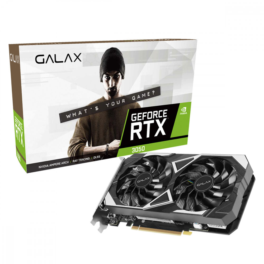 Imagem do produto Placa de Vídeo Galax GeForce RTX 3050 EX 1-Click OC 6GB 96Bit GDDR6 - 35NRLDMD9OEX em Carrefour