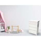 Cômoda Infantil 4 Gavetas 65x96,5cm Melzo Branco