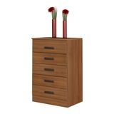 Cômoda Tati 5 Gavetas Quarto - Cinamomo