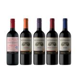 Kit Vinho Reservado Concha Y Toro Tinto 750ml - 5 Garrafas