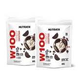 Kit Com 2 Un Whey Protein W100 Refil 900g Nutrata