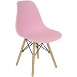 Cadeira Charles Eames Eiffel Wood Design Varias Cores