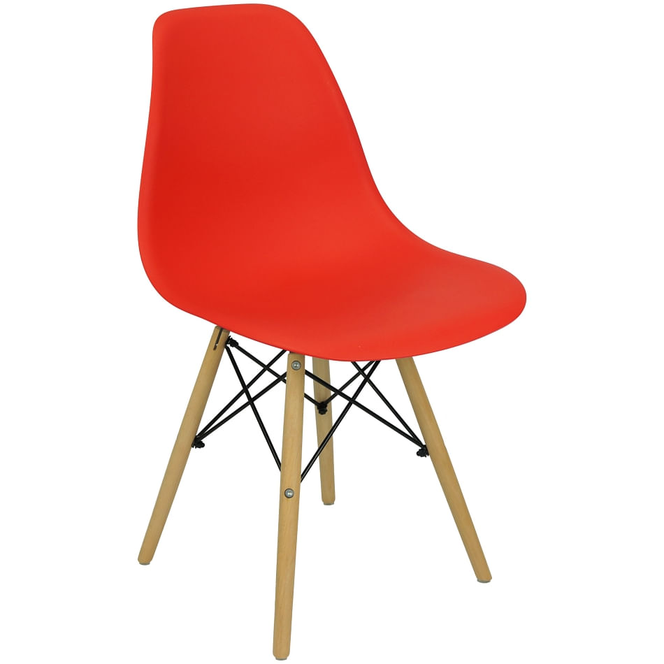 Cadeira Charles Eames Eiffel Wood Design Varias Cores