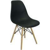 Cadeira Charles Eames Eiffel Wood Design Varias Cores