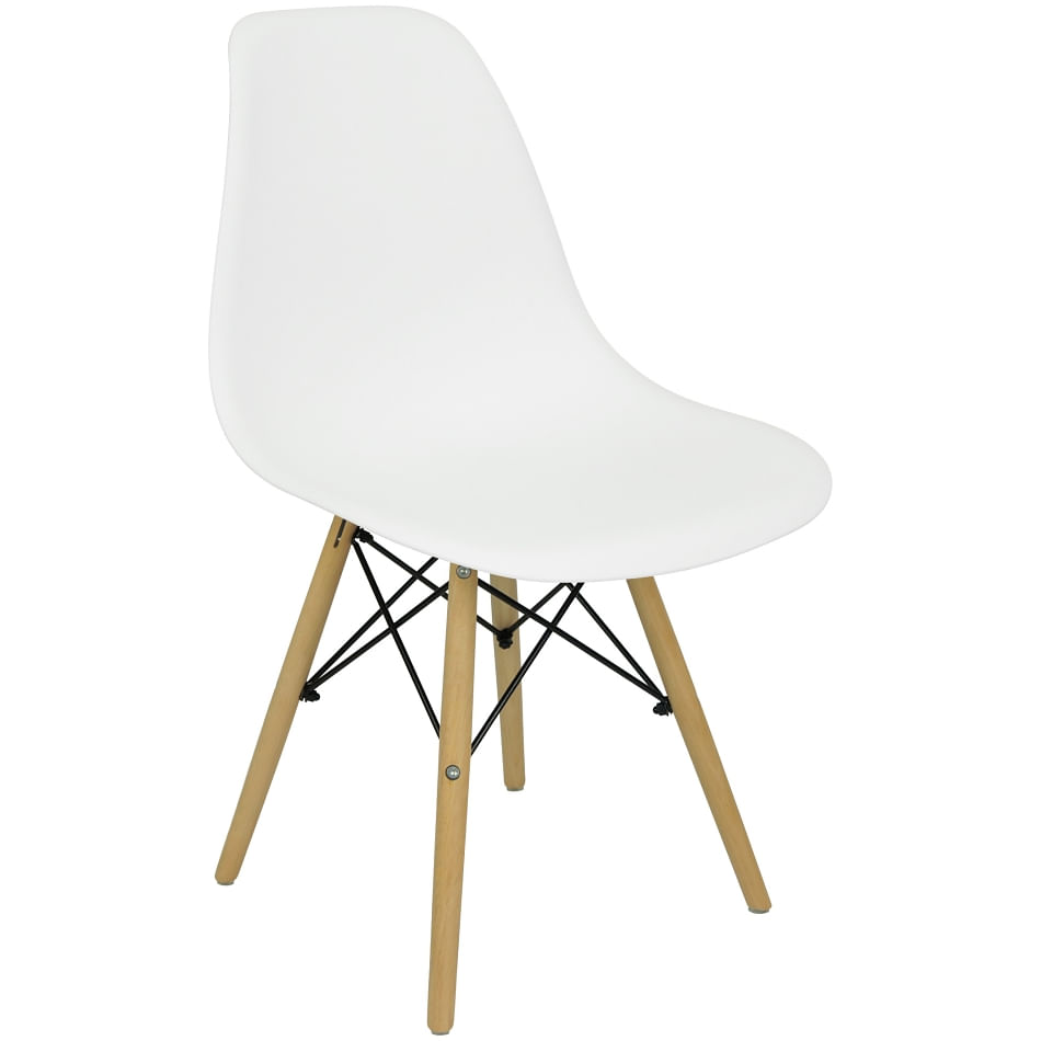 Cadeira Charles Eames Eiffel Wood Design Varias Cores