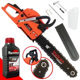 Motosserra Profissional Á Gasolina Vulcan Vsl550 Com Óleo Toyama Fg50 2t 55cc 3hp 11.000rpm Alta Potência E Performance