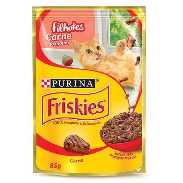 Friskies Sachê Carne Para Gatos Filhotes