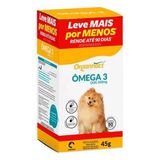 Ômega 3 Dog 500mg Suplemento Para Cães Organnact 90 Caps