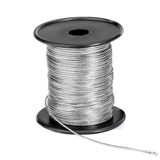 Cordão Metalizado Para Decorar Tranças Rolo Com 50mt - Prata