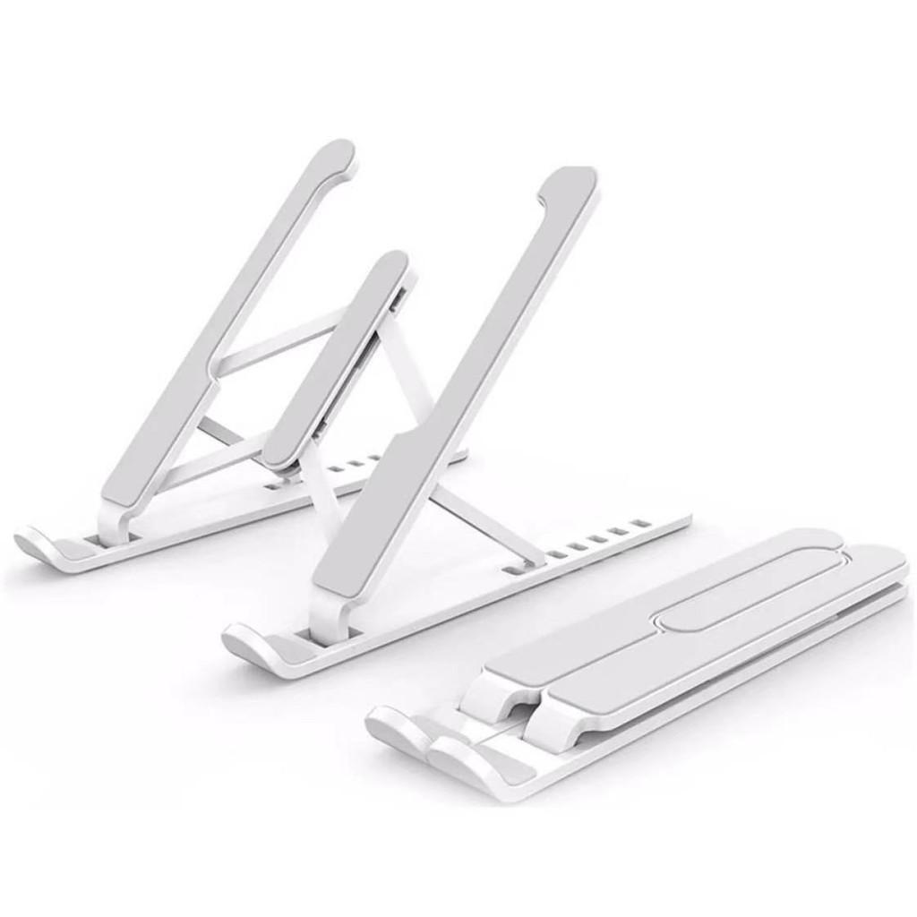 Suporte Portátil Ajustável Branco Para Notebook Com 6 Níveis