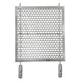 Grelha Moeda Reforçada Inox Churrasco Alvenaria 45x50