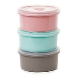 Conjunto Plasvale Potes Plástico Wave 2l Colorido