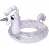 Boia Inflável Unicórnio Com Glitter Unicorn Ring 120cm