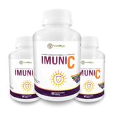 Kit 3 Imune 5+ Arginina Vitamina C D Zinco Cálcio 60 Cps