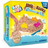 Kit Areia Mágica Cinética Brincando Na Praia 400g - Acrilex