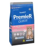 Ração Para Gatos Premier Filhotes Pelos Longos 1,5kg Salmão
